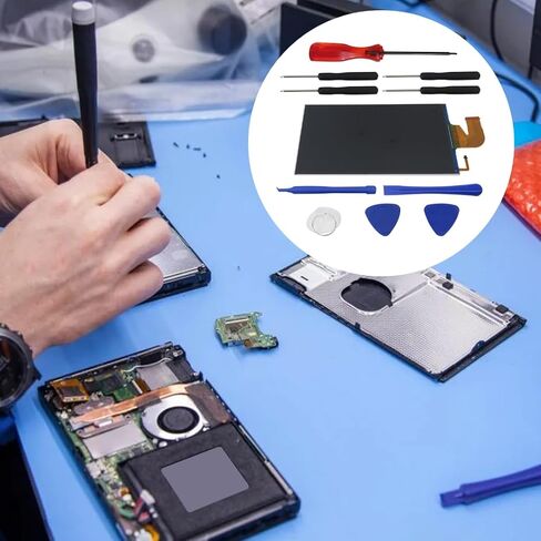 Premium Upgraded 6.2" LCD Display Screen Digitizer Replacement for N-intendo Switch Black in Kuwait