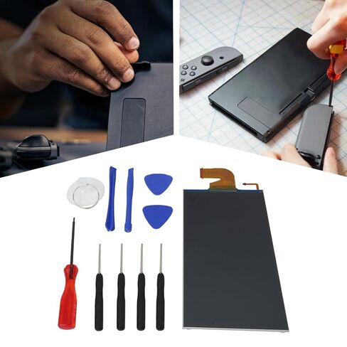 Premium Upgraded 6.2" LCD Display Screen Digitizer Replacement for N-intendo Switch Black in Kuwait
