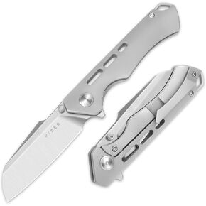 Kizer Crest Folding Knife 3.05 Inch S35VN Sheepsfoot Knife Ki3714A1 in Kuwait