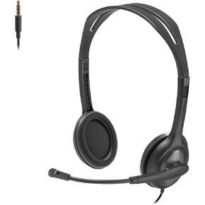 Logitech H111 Stereo Headset with 3.5 mm Audio Jack - Black in Saudi Arabia