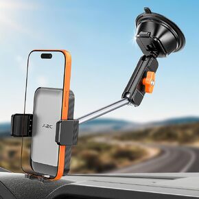 A2C 12" Anti-Shake Metal Arm Windshield Phone Mount, Suction Phone Mount in Kuwait