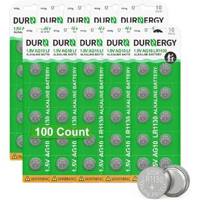 DURNERGY SR626SW Watch Battery 10 Pack, AG4 Alkaline Button Cell Battery, 377/376 Watch Batteries, 1.5V LR626 Batteries 377A in Saudi Arabia