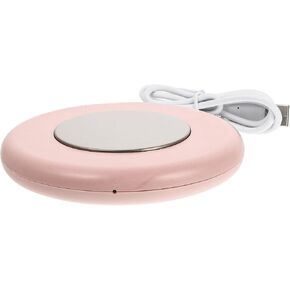USB Charging Mug Warmer Coaster with Constant Temperature 55℃, Aluminum Alloy and Plastic Material, Keeps Coffee Mug Warm Automatically, for Office and Work Desk Use in Saudi Arabia