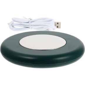 Gatuida USB Electric Heating Coaster Cup Warmer with Constant 55℃ Temperature, Aluminum Alloy and Plastic Material, Keeps Tea Cup and Mug Warm for Work Desk Use in Saudi Arabia