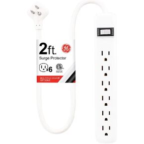 GE Surge Protector Power Strip, 2 Ft Extension Cord, 6 Outlet Extender in Saudi Arabia