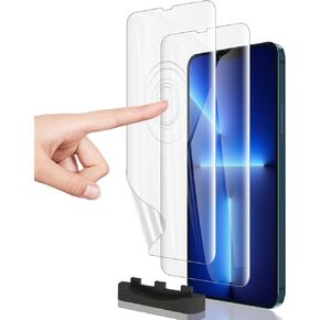 واقي شاشة مرن من 3 قطع لهاتف iPhone 17 Pro Max [ليس زجاجيًا]، طبقة هيدروجيل ناعمة غير قابلة للكسر لهاتف iPhone 17 Pro Max، رفيع غير مرئي، مقاوم للخدش، شفاء ذاتي in Kuwait