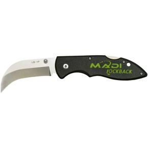 MADI Lockback Pointed Lineman Knife – One-Handed Opening, Stainless Steel Blade, Durable Utility Tool with Reversible Belt Clip | LB-1P in Kuwait