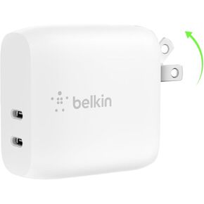 Belkin 40W Dual USB C Charger Block, Fast Charging for Travel in Kuwait