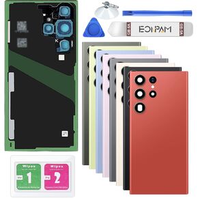 Back Cover Glass for Samsung Galaxy S23 Ultra S918 Black in Kuwait