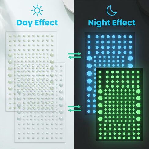 Amabro 1212 Pcs Glow in The Dark Bubble Stickers 3D Stars for Ceiling Decor in Kuwait