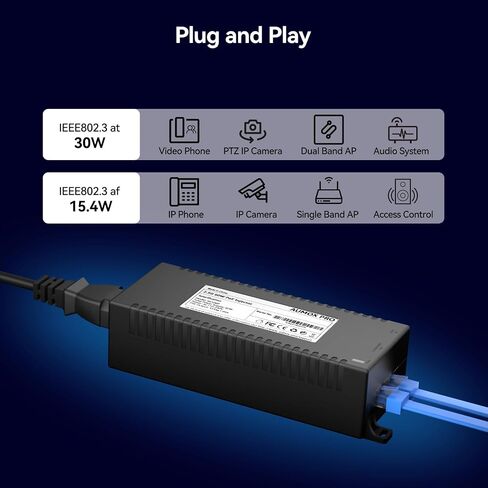 محول طاقة إيثرنت PoE 2.5G PoE++، بقوة 60 وات in Kuwait