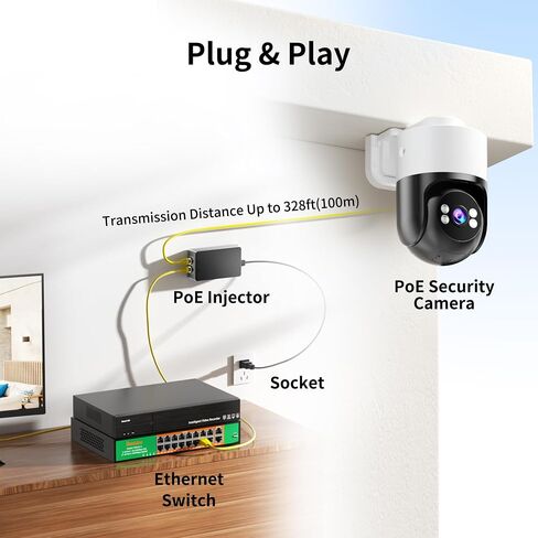 محول حقن PoE جيجابت 30 وات، متوافق مع IEEE 802.3af/at، يحول شبكة غير PoE إلى شبكة PoE، 10/100/1000 ميجابت في الثانية، تمديد الشبكة حتى 328 قدمًا، التوصيل والتشغيل in Kuwait