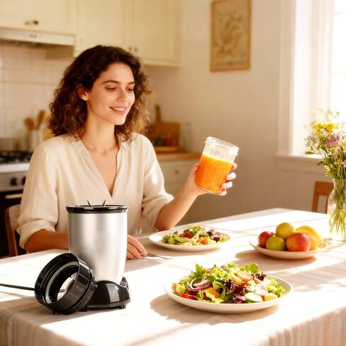 Adapter for Magic Bullet Blender And Ball Wide-Mouth Mason Jar - Blend Directly in a Mason Jar Replace Plastic Cup-Accessory for Magic Bullet 250 Watt Blender in Kuwait