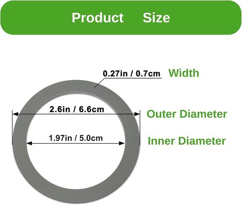 8 Pack Gaskets Replacement Rubber Seal for Oster Blender Replacement Parts O-Ring aspas para licuadora Compatible with Oster and Osterizer Blender Blade Accessories in Kuwait