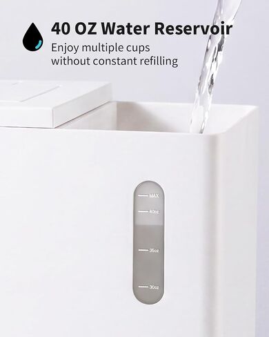 KIDISLE Single Serve K Cup & Ground Coffee Maker, Hot & Iced Brew, White in Saudi Arabia