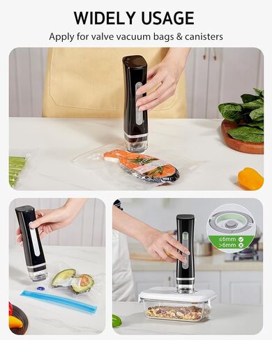 Syntus Compact Vacuum Sealer for Food with 30 Reusable Vacuum Seal Bags Set in Kuwait