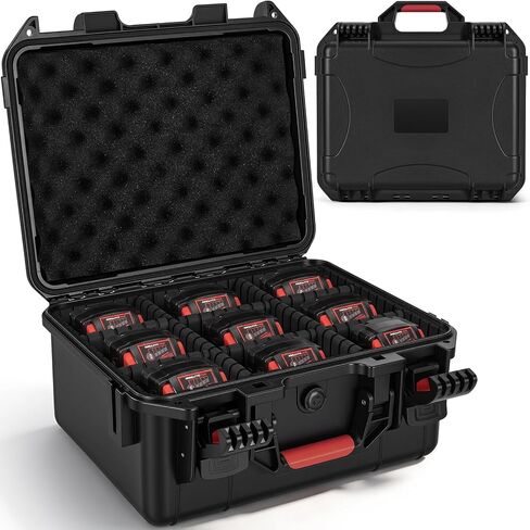 Storage Box for Milwaukee M18 M12 Battery - Waterproof & Shockproof Case in Saudi Arabia