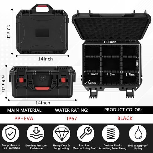 Storage Box for Milwaukee M18 M12 Battery - Waterproof & Shockproof Case in Saudi Arabia