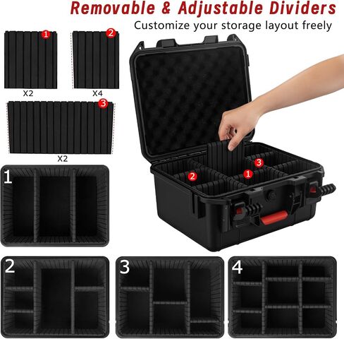 Storage Box for Milwaukee M18 M12 Battery - Waterproof & Shockproof Case in Saudi Arabia