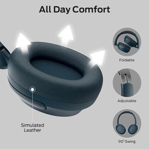 Oraolo Persona 3rd ANC Noise Cancelling Headphone, Over Ear Headphones with Bluetooth 5.4,70H Playtime, Bluetooth Headphones with Mic, Foldable Lightweight Headset,Comfort Fit for Home Travel Office in Kuwait