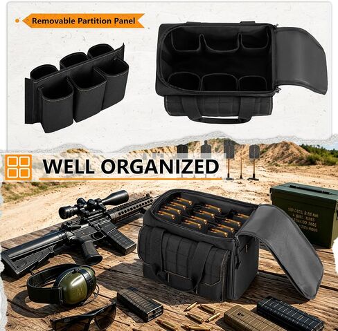 GOBUROS Tactical Rifle Mag Pouch for 15 Mags, Magazine Storage Bag Carrier in Saudi Arabia