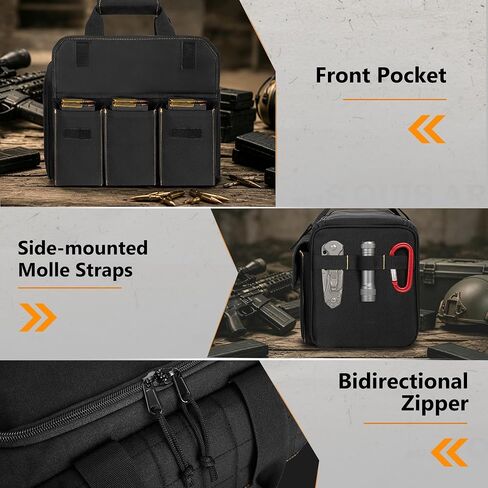 GOBUROS Tactical Rifle Mag Pouch for 15 Mags, Magazine Storage Bag Carrier in Saudi Arabia