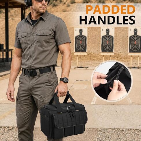 GOBUROS Tactical Rifle Mag Pouch for 15 Mags, Magazine Storage Bag Carrier in Saudi Arabia