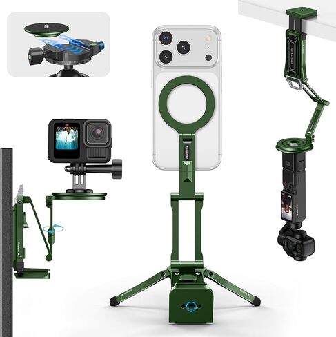 OMOTON TP02-Ultra Multi-Device Camera & Phone Mount with 1/4" Adapter Black in Saudi Arabia