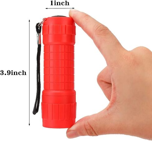 KunHe 5 Pack Plastic Small Mini LED Flashlight COB Flashlights for Kids 100 Lumen with Batteries High CRI for Bright Flash Light Kids Flashlights Christmas Gifts Stocking Stuffers in Saudi Arabia