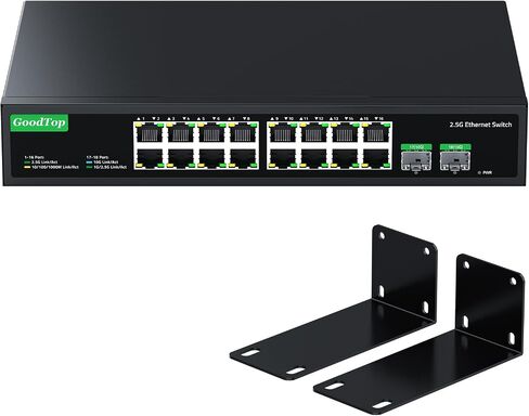 9 Port 2.5Gb PoE+ Managed Switch, 8X 2.5G PoE(135W Budget), 1x 10G SFP+ in Kuwait