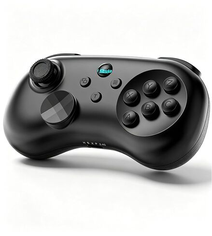 Wireless Fighting Controller for iOS/Android/Switch/PS4/PS3/PC, 6-Button Layout Bluetooth Controllers Retro Gamepad with Hall Joystick/Hall Trigger/Turbo/Programming Key for SEGA’s Classic Games,Black. in Kuwait