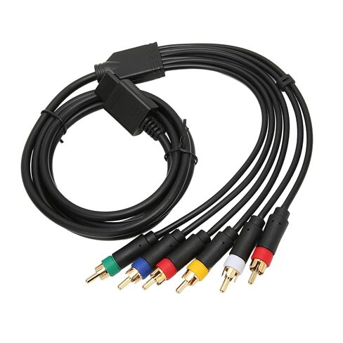 كابل مركب RGB RGBS، سلك فيديو مكون ثابت وناعم متعدد الوظائف ومتعدد الوظائف، كابل 4 رؤوس BNC مع اتصال ثابت، مثالي لوحدة تحكم الألعاب N64 وSFC in Kuwait