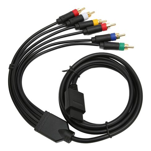 كابل مركب RGB RGBS، سلك فيديو مكون ثابت وناعم متعدد الوظائف ومتعدد الوظائف، كابل 4 رؤوس BNC مع اتصال ثابت، مثالي لوحدة تحكم الألعاب N64 وSFC in Kuwait