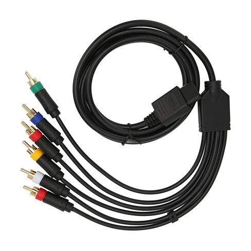 كابل مركب RGB RGBS، سلك فيديو مكون ثابت وناعم متعدد الوظائف ومتعدد الوظائف، كابل 4 رؤوس BNC مع اتصال ثابت، مثالي لوحدة تحكم الألعاب N64 وSFC in Kuwait