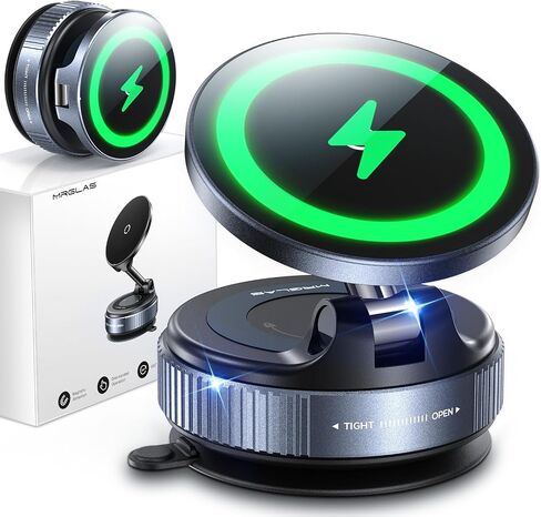 【Upgraded】for 15W MagSafe Car Mount Phone Charger w/ 3.3' USB-C Cable in Kuwait