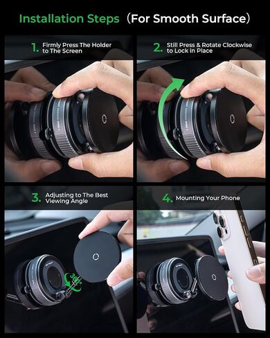 【Upgraded】for 15W MagSafe Car Mount Phone Charger w/ 3.3' USB-C Cable in Kuwait