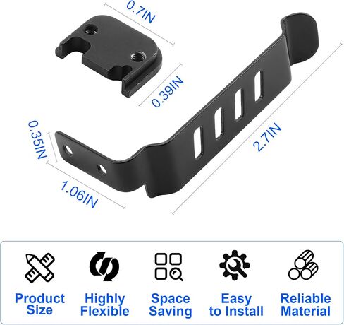 Gun Belt Clip for Glock Gen 1-4 Holster Clip Low Profile Slim Concealed Carry Gun Clip for Glock 17, 19, 22, 23, 24, 25, 26, 27, 28, 30S, 31, 32, 33, 34, 35, 36 and 41 in Kuwait