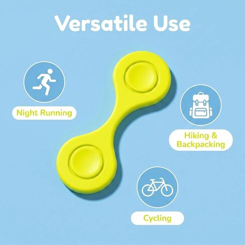 Running Reflector 2Pack 0.3oz Suede Reflective Magnet Clip, Colorful Visibility Gear for Night Cycling, Sleeves & Backpacks in Kuwait