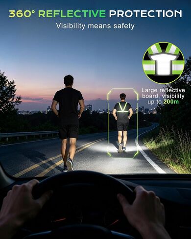 Viccux 500LM & 360° Visibility Running Lights for Runners with Waist Pack in Kuwait