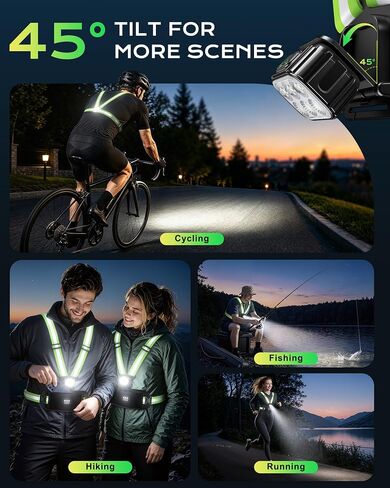 Viccux 500LM & 360° Visibility Running Lights for Runners with Waist Pack in Kuwait
