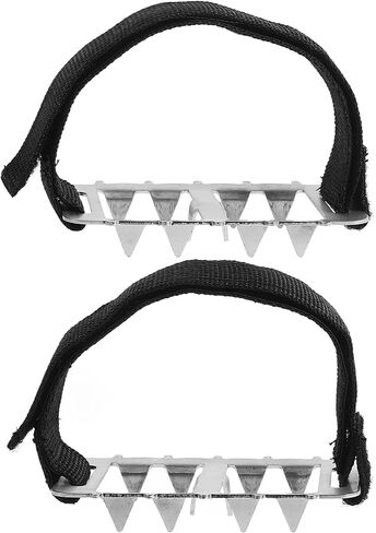 10-Spike Ice Gripper Crampon Spike Anti-Slip Shoe Cover for Snow Hiking Climbing Outdoor Winter Traction Cleats in Kuwait