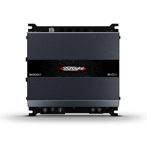 وحدة مكبر الصوت SoundDigital 3000.1 Evo 6-1 قناة 2 أوم - الفئة D - 3000 واط Rms قوة السيارة والدراجة النارية شاحنة بيك اب SUV 3.000 Wrms Sd3000.1 Sd3000.1-2 Evo6 in Kuwait