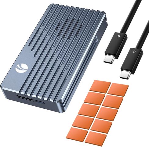 حاوية V VCOM M.2 NVMe SSD، محول USB C خارجي، USB 3.2 Gen2 (10 جيجابت في الثانية) مع UASP، دعم القطع - مفتاح M (مفتاح B+M) لمحركات أقراص SSD 2230/2242/2260/2280 in Kuwait