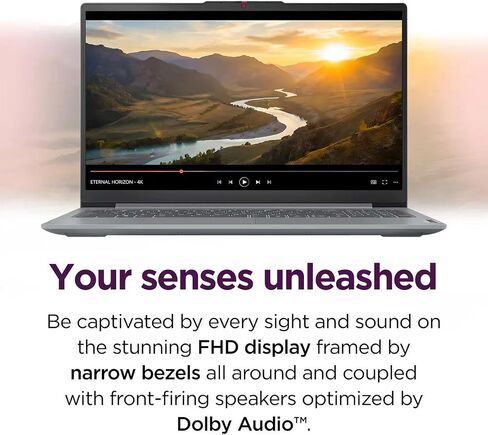 Lenovo IdeaPad Slim 3i • 15.6" FHD Laptop with Microsoft Office 365 • Intel 4 Cores • 128GB SSD • DDR5 • Quick Setup, Lightweight • Win 11 in Saudi Arabia