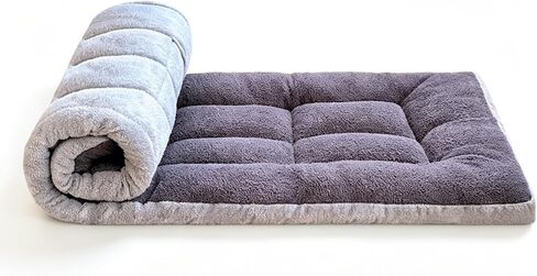Thick Camping Sleeping Pad, Fluff Camping Cot Pads for Adult, Soft Sleeping Mat, Non-Slip Camping Cot Mattress Topper 75"x28" for Camp Cot/Rv Bunk/Narrow Twin Beds in Saudi Arabia