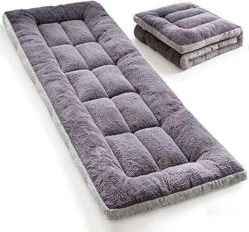 Thick Camping Sleeping Pad, Fluff Camping Cot Pads for Adult, Soft Sleeping Mat, Non-Slip Camping Cot Mattress Topper 75"x28" for Camp Cot/Rv Bunk/Narrow Twin Beds in Saudi Arabia