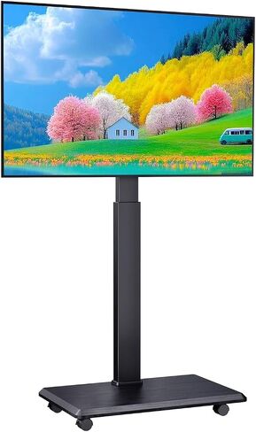 Afaloona Rolling TV Stand with Power Outlet for 32-75" TV, Max Load 110 lbs in Kuwait