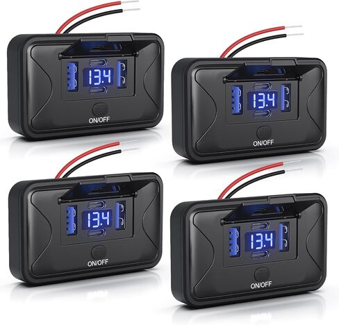 4 قطعة 108 واط 4 منافذ 12 فولت RV منفذ USB لوحة التبديل جدار سطح جبل in Kuwait