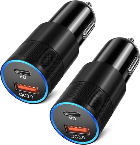 USB C Car Charger 5 Pack, 36W Dual 12V USB C & USB A Car Charger Adapter in Saudi Arabia