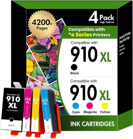910XL 910 8015e 8025e Ink Cartridges Combo Pack for HP Printer Multipack in Saudi Arabia